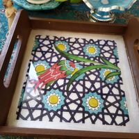 سینی پذیرایی و قهوه رزین و چوب|صنایع دستی و سایر لوازم تزئینی|تهران, اقدسیه|دیوار