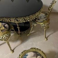 میز ناهار خوری از جنس آلیاژ آلومنیوم آبکاری برنز|میز و صندلی غذاخوری|تهران, تجریش|دیوار