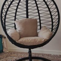 تاپ ریلکسی و صندلی حصیری|صندلی و نیمکت|هشتگرد, |دیوار