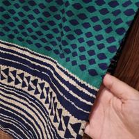 شال سبز و سورمه ای و کرم ترکیبی|لباس|تهران, کوی فردوس|دیوار