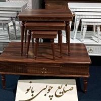 میز جلومبلی با سه عدد عسلی جلومبلی ام دی اف وکیوم|مبلمان خانگی و میز عسلی|قم, امامزاده ابراهیم|دیوار