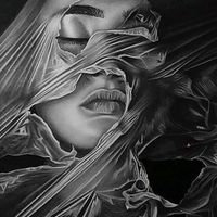 اجرا نقاشی سیاه قلم‌(هدیه و مناسبت )|تابلو، نقاشی، عکس|مشهد, آبکوه|دیوار