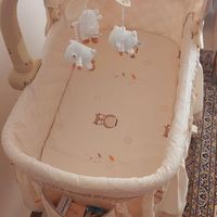 گهواره و تخت کنار مادرطرح جغد کرم رنگ مارک براوو|اسباب و اثاث بچه|تهران, کاظم‌آباد|دیوار