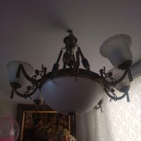 دو عدد لوستر انتیک فلزی حباب دار|لوستر و چراغ آویز|تهران, شهرآرا|دیوار
