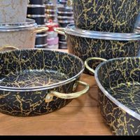 سرویس قابلمه چدن گرانیت ۱۵پارچه کوشا|ظروف پخت‌وپز|تهران, شوش|دیوار