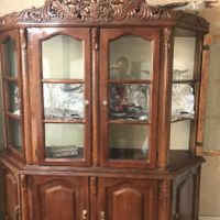 بوفه چوبی منبت کاری شده|بوفه، ویترین، کنسول|تهران, لویزان|دیوار