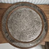 سینی مسی قدیمی|کلکسیون اشیاء عتیقه|تهران, استاد معین|دیوار