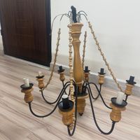 لوستر چوبی|لوستر و چراغ آویز|تهران, اتابک|دیوار