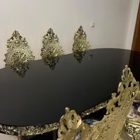 میز ناهار خوری از جنس آلیاژ آلومنیوم آبکاری برنز|میز و صندلی غذاخوری|تهران, تجریش|دیوار