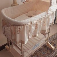 گهواره و تخت کنار مادرطرح جغد کرم رنگ مارک براوو|اسباب و اثاث بچه|تهران, کاظم‌آباد|دیوار