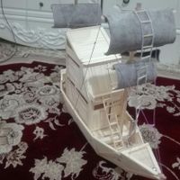 ساخت کشتی. وکلبه. کالسکه ماکت ازچوب بستنی|مجسمه، تندیس، ماکت|تبریز, |دیوار