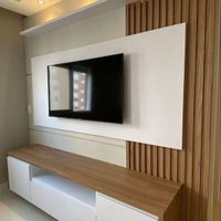 تی وی وال tv wall شیک‌ خاص‌بانورپردازی/سالسین دکور|میز تلویزیون|تهران, تجریش|دیوار