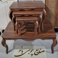 میز جلومبلی با سه عدد عسلی چهارتیکه ضدخش|مبلمان خانگی و میز عسلی|قم, امامزاده ابراهیم|دیوار