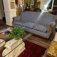 کاناپه سه نفره پارچه و چوب|مبلمان خانگی و میز عسلی|تهران, امانیه|دیوار