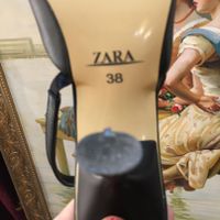 کفش زنانه ۳۸ زارا مجلسی مشکی لژدار خارجی دخترانه|کیف، کفش، کمربند|تهران, اقدسیه|دیوار