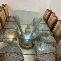 میز ناهار خوری چوبی با شیشه ۲۰ میل|میز و صندلی غذاخوری|تهران, ایران|دیوار