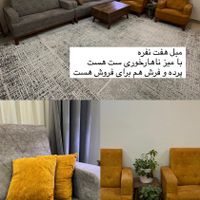 مبل ۷ نفره طوسی خردلی + میز ناهارخوری ۲ نفره ست|مبلمان خانگی و میز عسلی|تهران, شهران جنوبی|دیوار