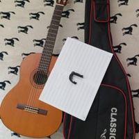 گیتار یاماها C40 با کاور+باره بند و دفتر نت رایگان|گیتار، بیس، امپلیفایر|تهران, فردوسی|دیوار