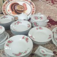 ظروف گلسرخی و گل غنچه|ظروف سرو و پذیرایی|تهران, مشیریه|دیوار