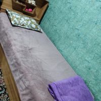 تخت خواب تک نفره با ی کنار تختی دو کشوئه|تخت و سرویس خواب|تهران, افسریه|دیوار