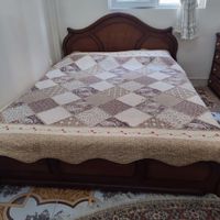 تخت چوبی و دراور دو تا میز عسلی|تخت و سرویس خواب|تهران, مسعودیه|دیوار