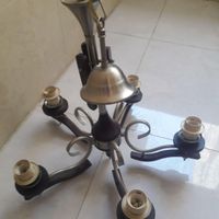 لوستر پنج شاخه چوبی|لوستر و چراغ آویز|تهران, نازی‌آباد|دیوار