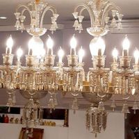 لوستر باکارات کریستالی 16 شاخه لامپ شمعی|لوستر و چراغ آویز|تهران, بهارستان|دیوار
