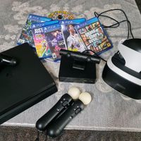پک کامل ps4 slim 1TB به همراه پک VR کاملا نو|کنسول، بازی ویدئویی و آنلاین|تهران, دبستان|دیوار