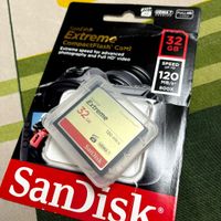 کارت حافظه Sandisk CF 32GB رم ریدر FB|دوربین عکاسی و فیلم‌برداری|تهران, دهکده المپیک|دیوار