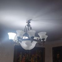 دو عدد لوستر انتیک فلزی حباب دار|لوستر و چراغ آویز|تهران, شهرآرا|دیوار