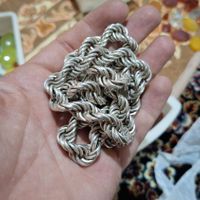 زنجیر دستباف سنگین نقره ۹۲۵و انگشتر نقره|جواهرات|تهران, عبدل‌آباد|دیوار