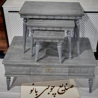 میز جلومبلی با عسلی رنگ طوسی دودی مدل سه بعدی|مبلمان خانگی و میز عسلی|قم, امامزاده ابراهیم|دیوار