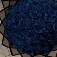 دسته گل روبانی سورمه ای شاین دار|گل مصنوعی|تهران, جردن|دیوار