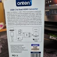 هاب تبدیل تایپ سی ontenمدل 4in1 USB-C to Dual HDMI|قطعات و لوازم جانبی رایانه|تهران, گاندی|دیوار