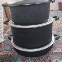 ست قابلمه و ماهیتابه تفلون  مجلسی|ظروف پخت‌وپز|تهران, دولت‌آباد|دیوار