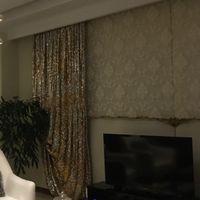 پرده زبرا دو مکانیزم تور با آستر و دکور پولکی|پرده، رانر، رومیزی|تهران, اختیاریه|دیوار