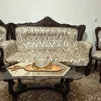 مبلمان ۷ نفره بهمراه دو عدد میزبان(۹نفره)|مبلمان خانگی و میز عسلی|تهران, شهرک صدرا|دیوار