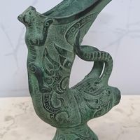 مجسمه قدیمی مفرغ|کلکسیون اشیاء عتیقه|تهران, اکباتان|دیوار