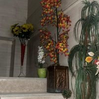 درختچه مصنوعی|گل مصنوعی|تهران, امامزاده حسن(ع)|دیوار
