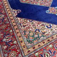 ۶متری دستبافت ماهی سرمه ای کف ساده|فرش|تهران, جهاد|دیوار