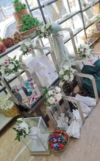 تزئین خلعت عروس و داماد