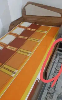تخت نوجوان با تشک  وکشو برای لباس