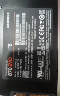 هارد 1 ترابایت سامسونگ evo 870 با سلامت 100 درصد
