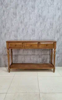 آینه و کنسول چوبی کشودار