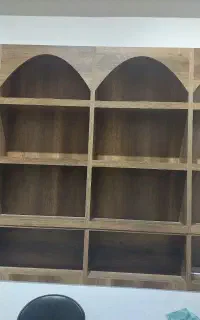 قفسه شلف ام دی اف و شیشه ای