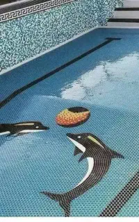 کاشی کاری استخر سونا و جکوزی
