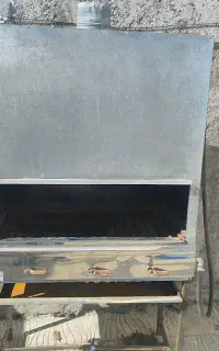 کباب‌پزصنعتی گازی۷۰سانتی استیل کاملاً سالم+متعلقات