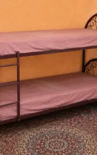 تخت خواب دو طبقه فلزی باتشک
