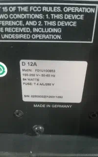 یک عدد باند دایناکوردD12A اصلی آلمانی به شرط