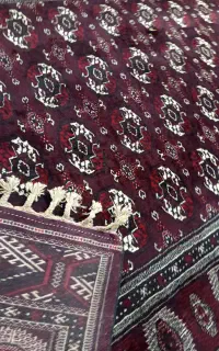 فرش دستباف ترکمن حدود ۱۲متری